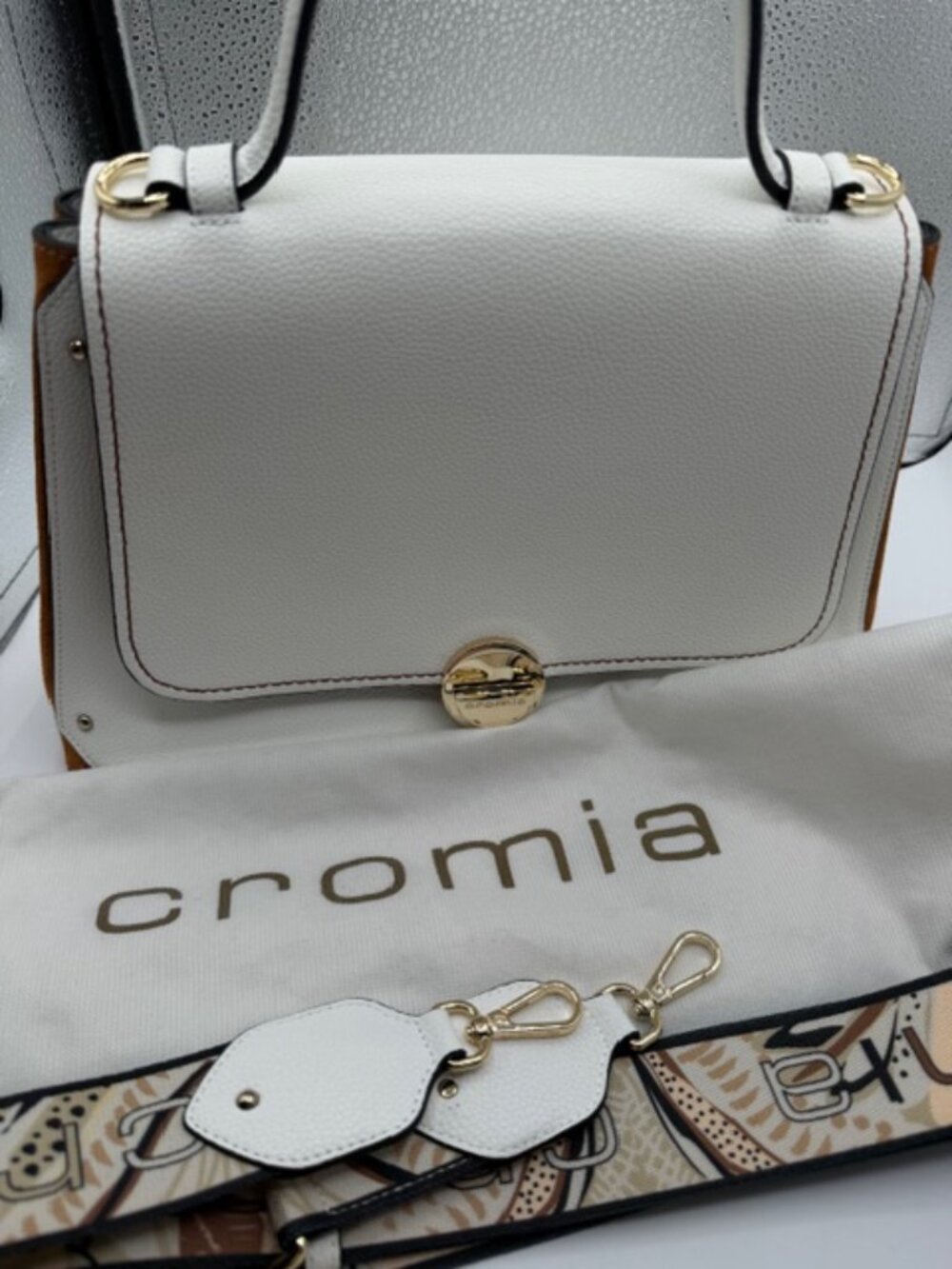 CROMIA LEATHER HANDBAG - Picture 3 of 14